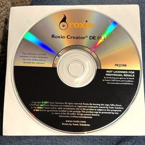Roxio Creator DE 10.3 Sealed Software DVD CD Create Burn Media Audio